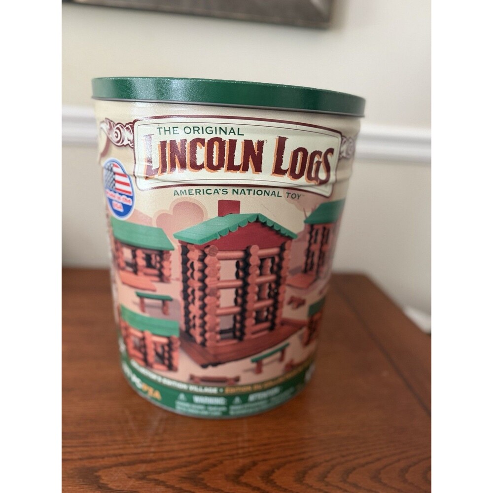 Original Lincoln Logs Wooden Play Set - 327 Pieces - Complete